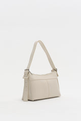 Zip Shoulder Bag - Beige