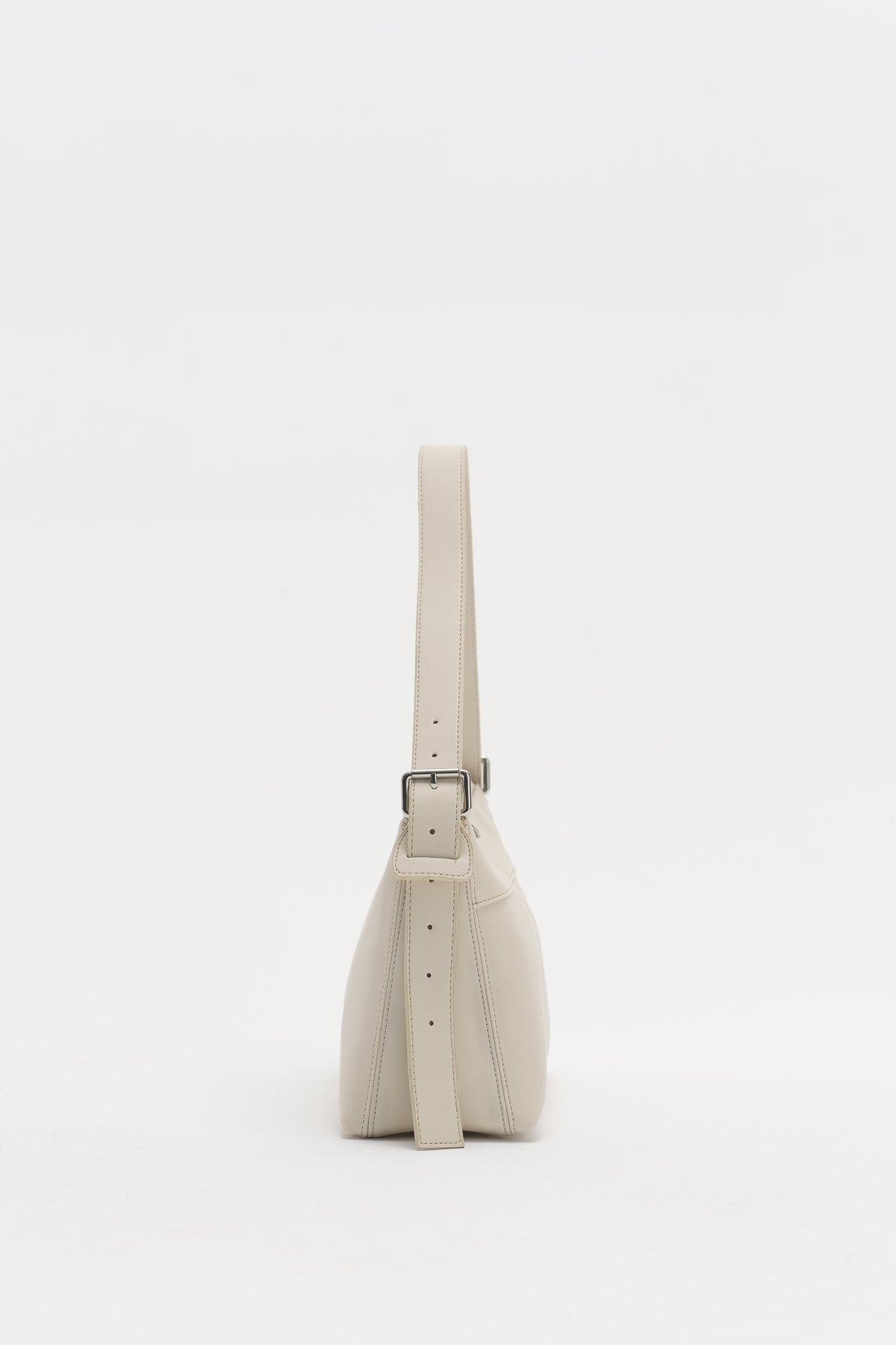 Zip Shoulder Bag - Beige