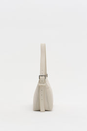 Zip Shoulder Bag - Beige