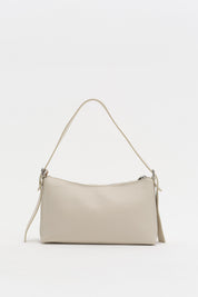 Zip Shoulder Bag - Beige