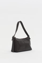 Zippered Shoulder Bag - Coffee