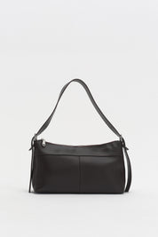 Zippered Shoulder Bag - Coffee