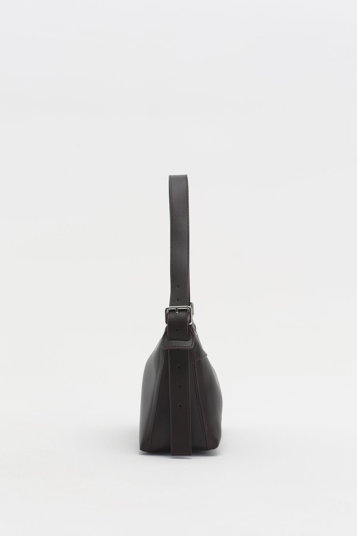 Zippered Shoulder Bag - Coffee