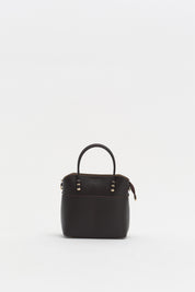 Fermuarlı Satchel Çanta - Kahve