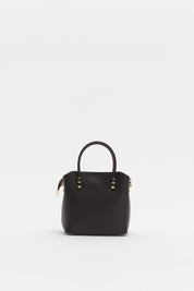 Fermuarlı Satchel Çanta - Kahve