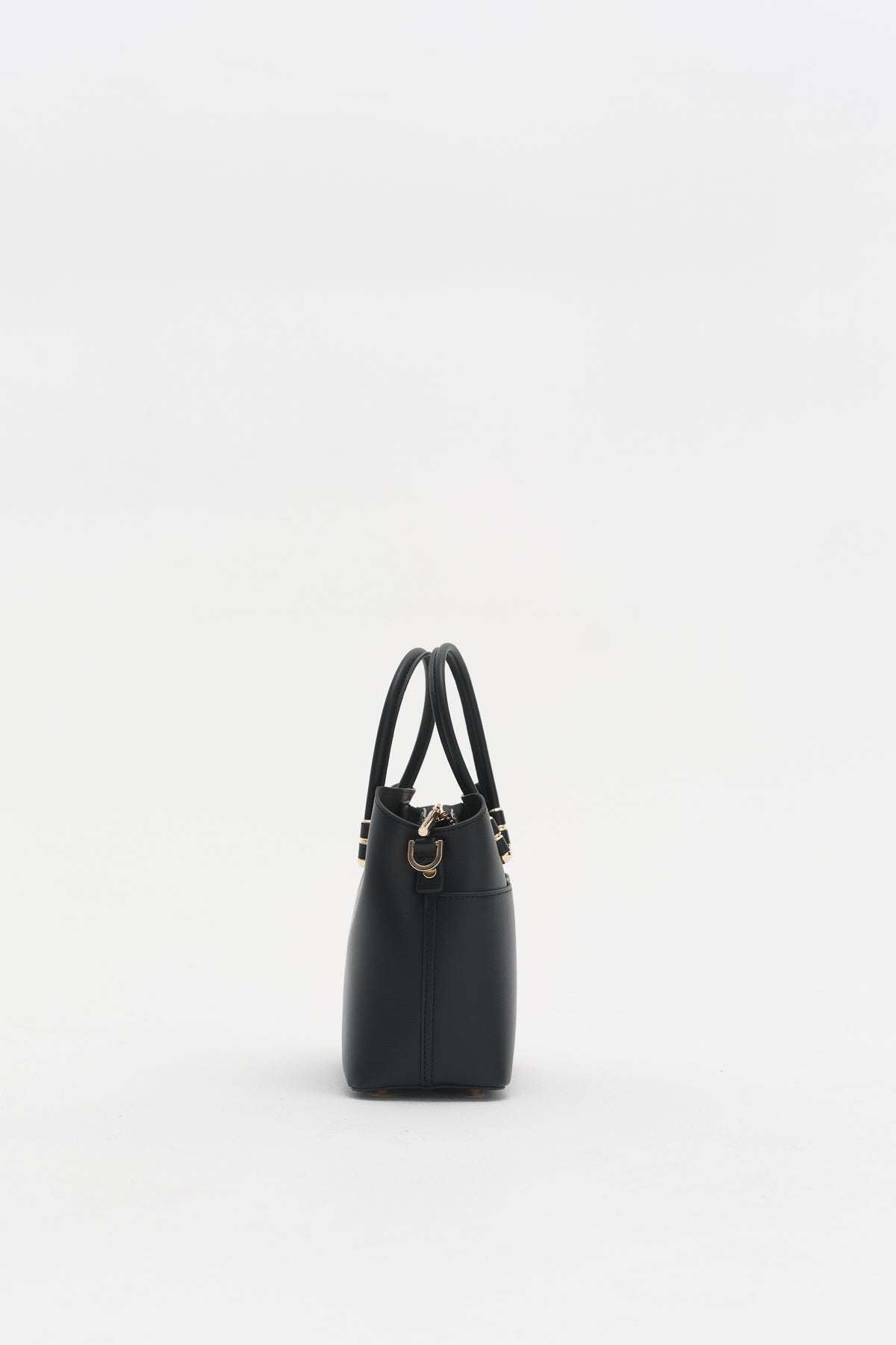 Fermuarlı Satchel Çanta - Siyah