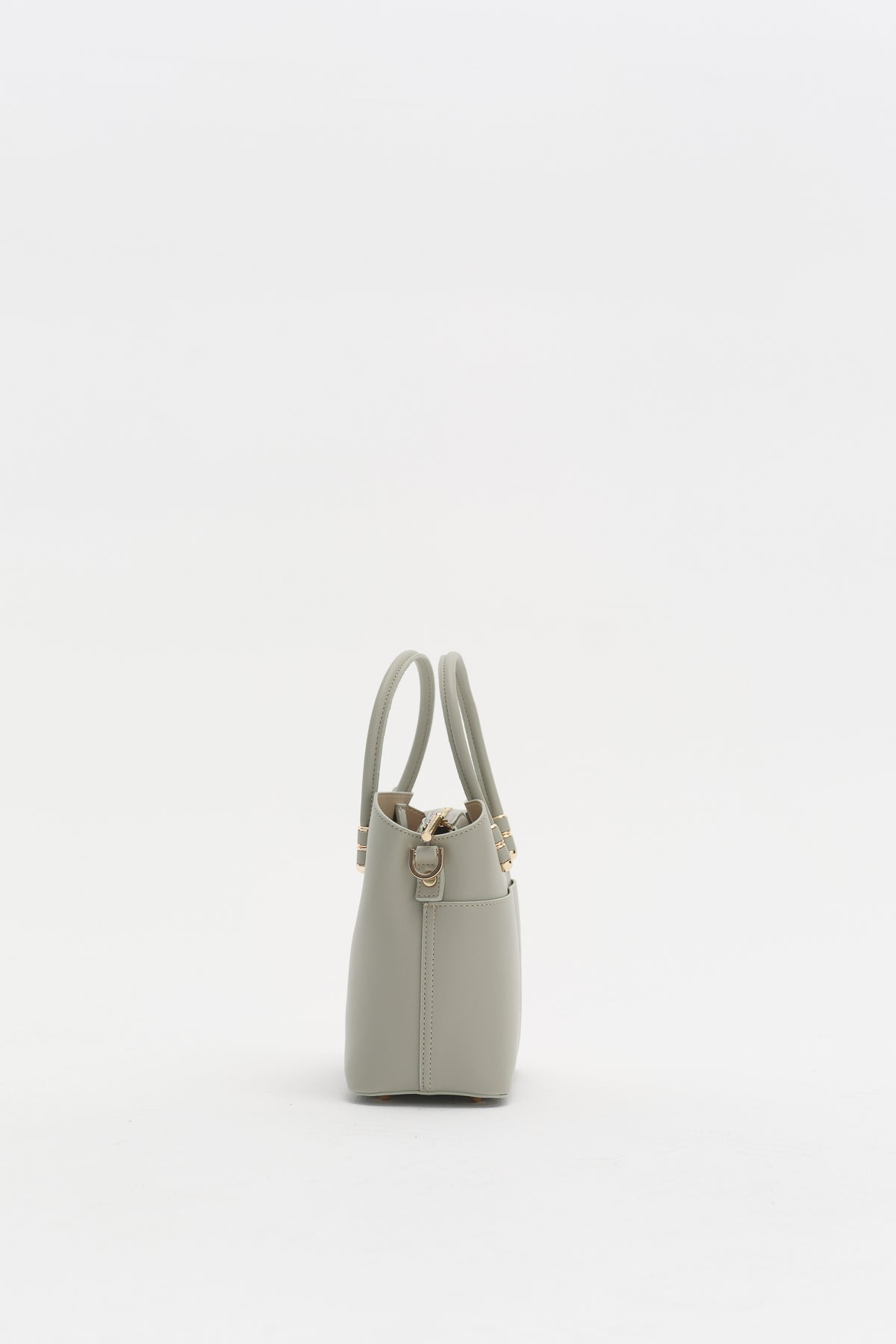 Fermuarlı Satchel Çanta - Yeşil