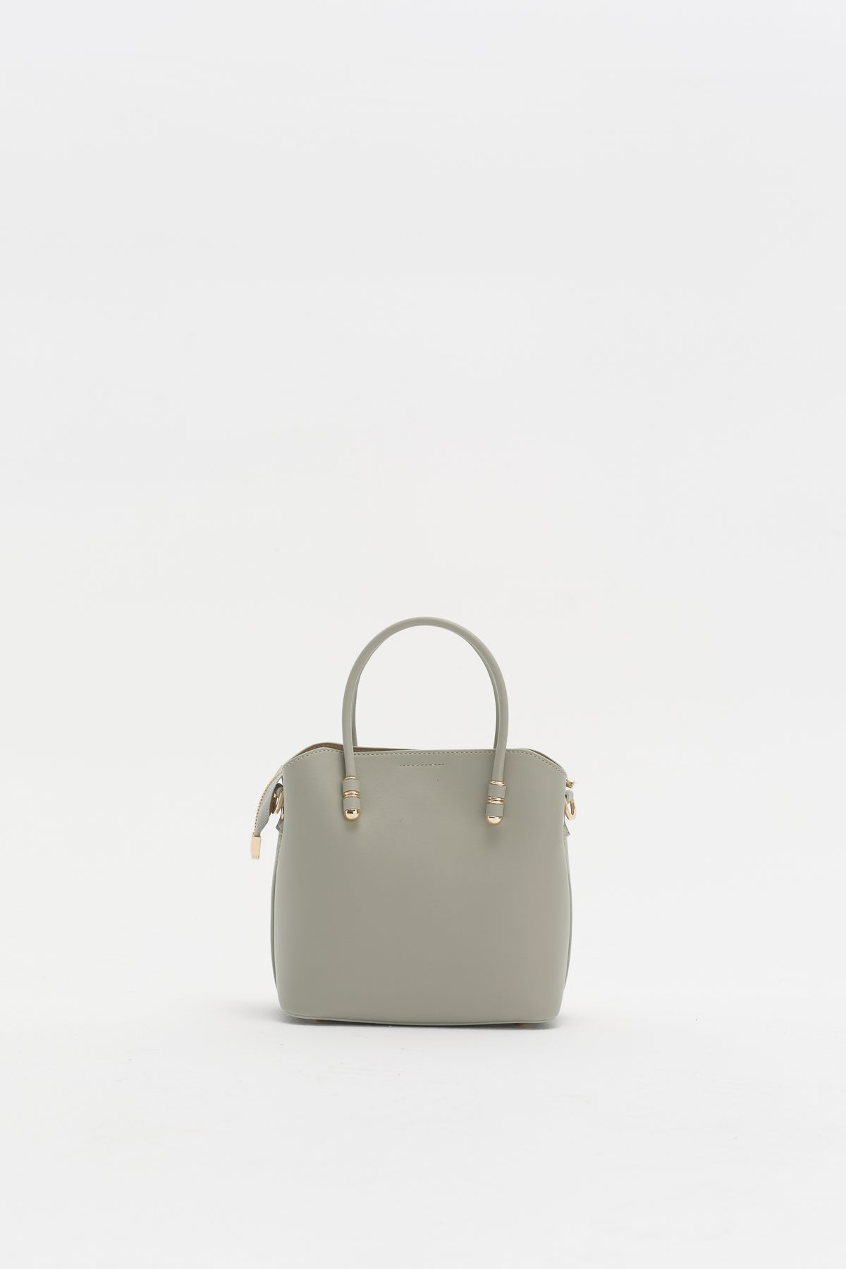 Fermuarlı Satchel Çanta - Yeşil