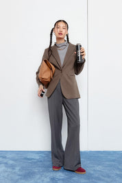 Fitted Classic Jacket - Light Brown