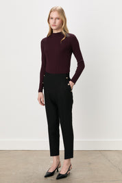 Fitilli Triko Rayon Bluz - Bordo