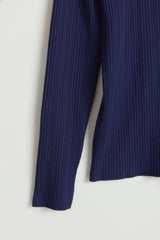Fitilli Triko Rayon Bluz - Lacivert