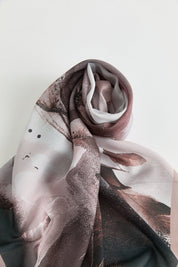 Floss Natural Fly Scarf - Light Brown