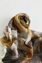 Floss Natural Fly Scarf - Camel