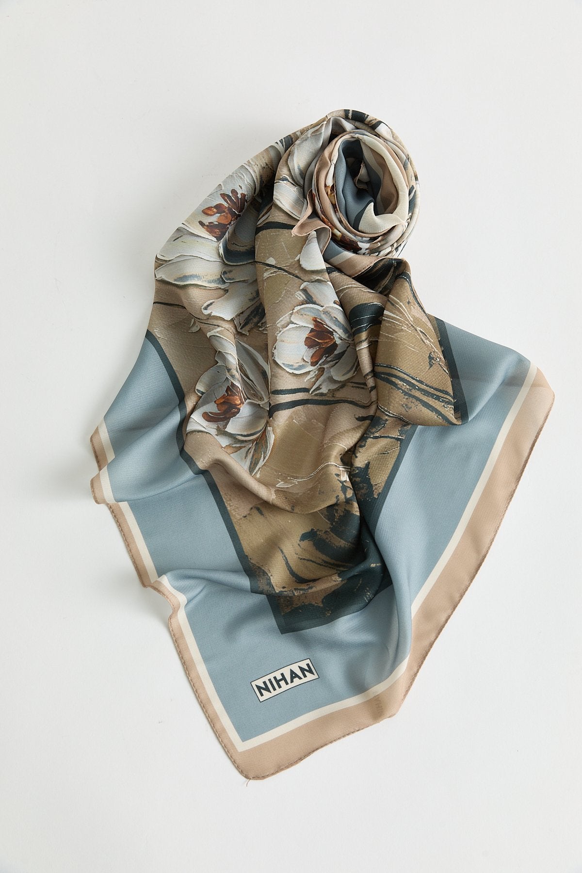 Floş Natural Fly Eşarp - Gri