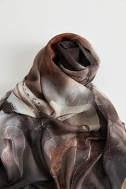 Floss Natural Fly Scarf - Coffee