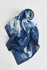 Floss Natural Fly Scarf - Navy Blue