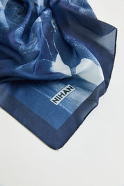 Floss Natural Fly Scarf - Navy Blue