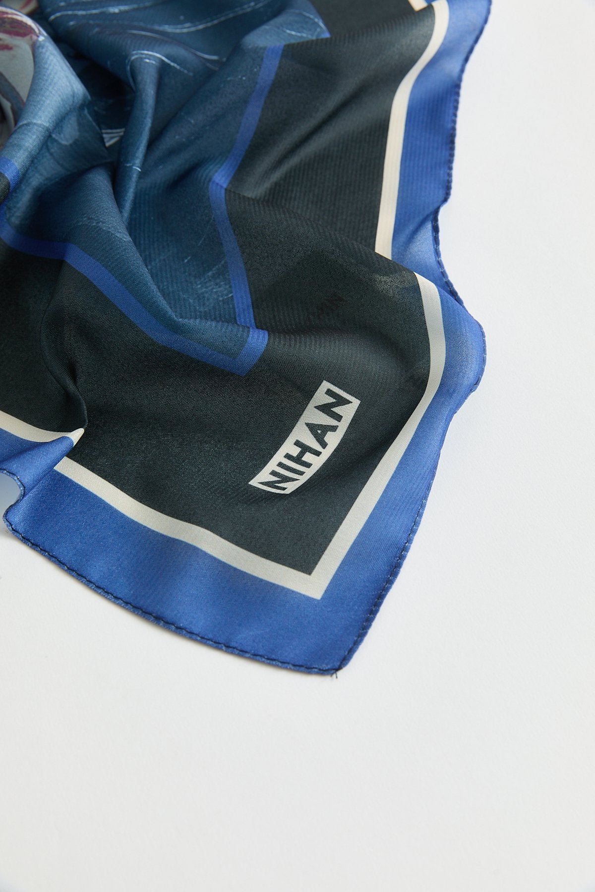 Floss Natural Fly Scarf - Blue