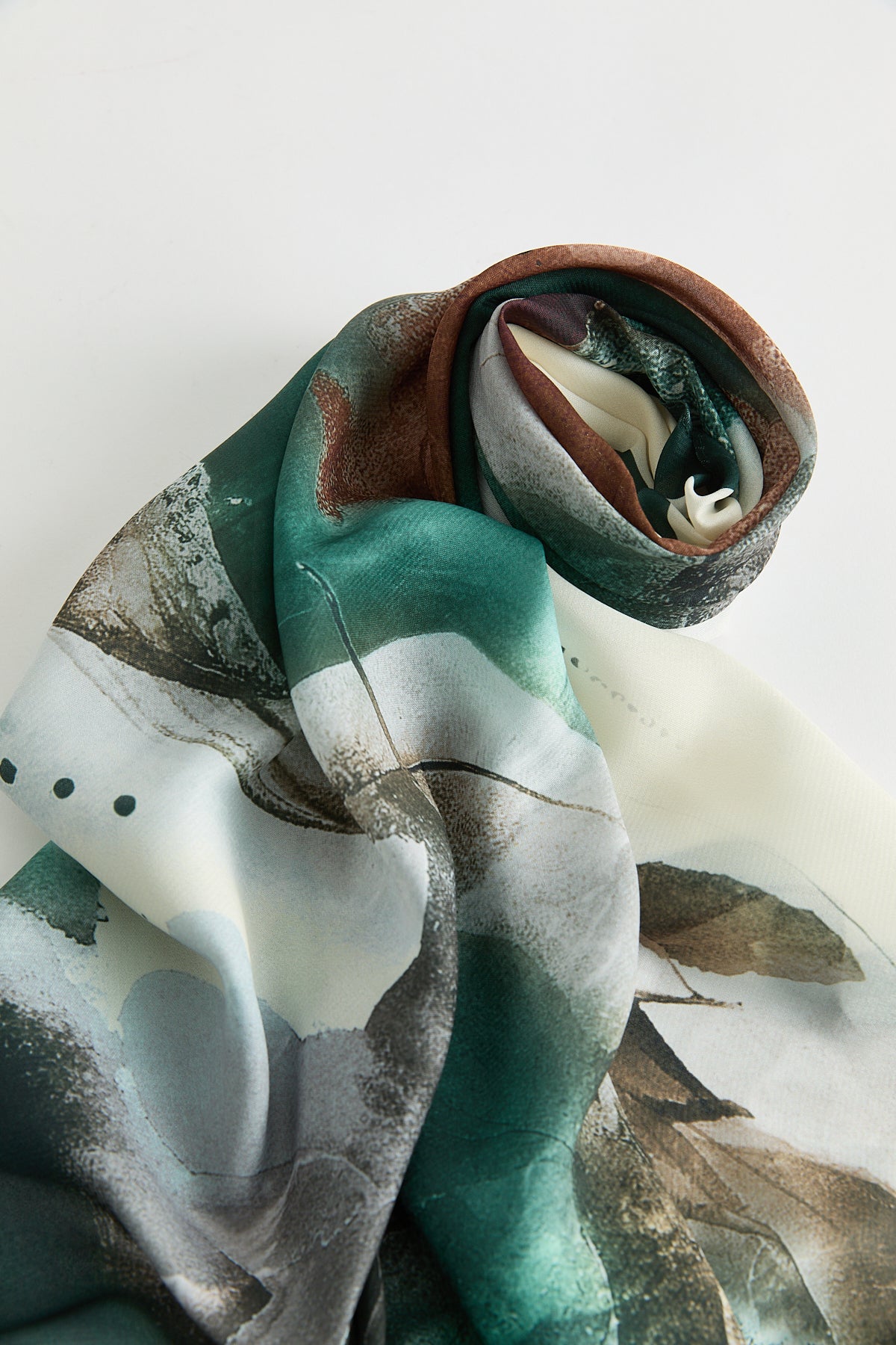 Floss Natural Fly Scarf - Green