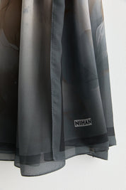 Floss Natural Fly Scarf - Grey