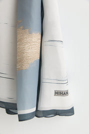 Floss Natural Fly Scarf - Grey