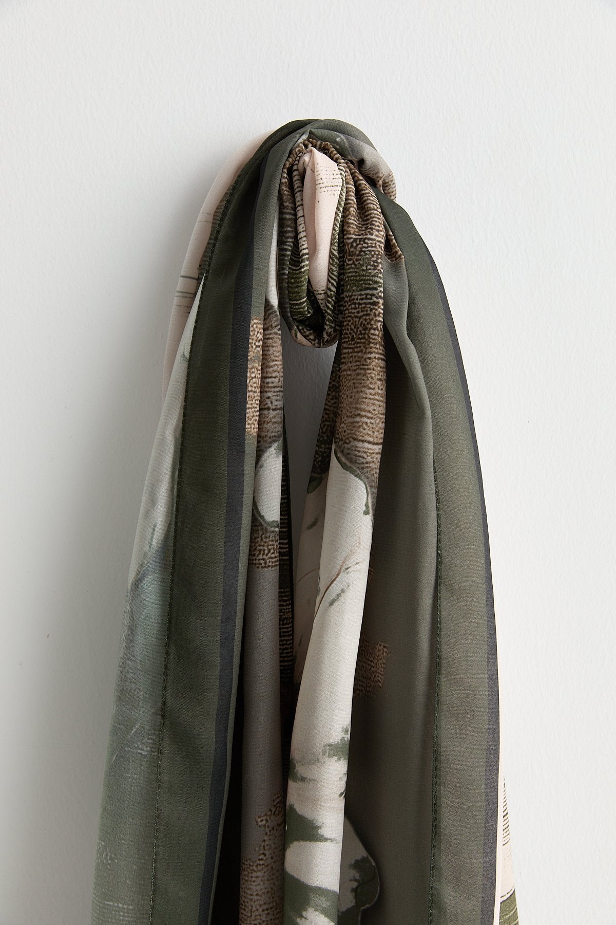 Floss Natural Fly Scarf - Khaki