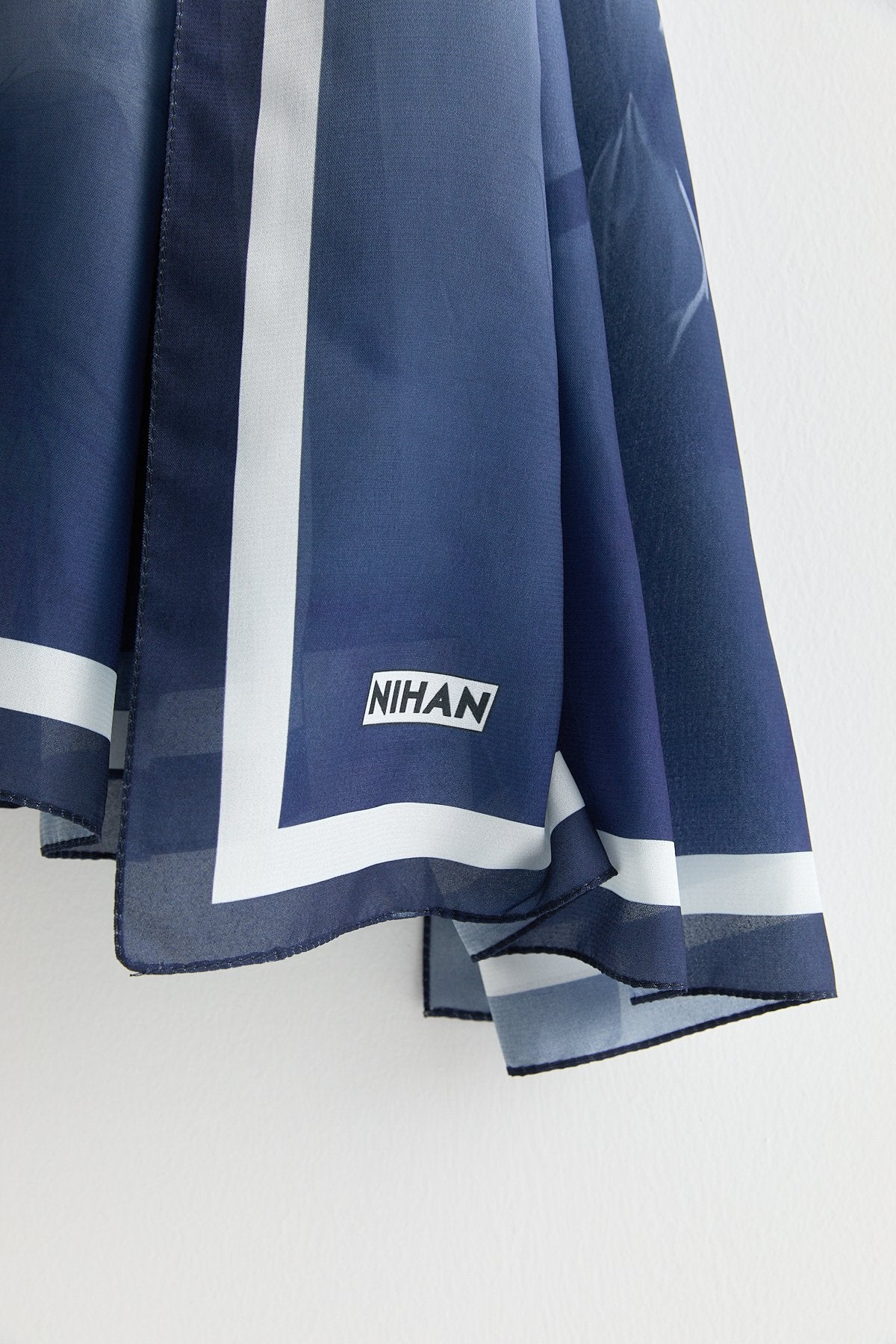 Floss Natural Fly Scarf - Navy Blue