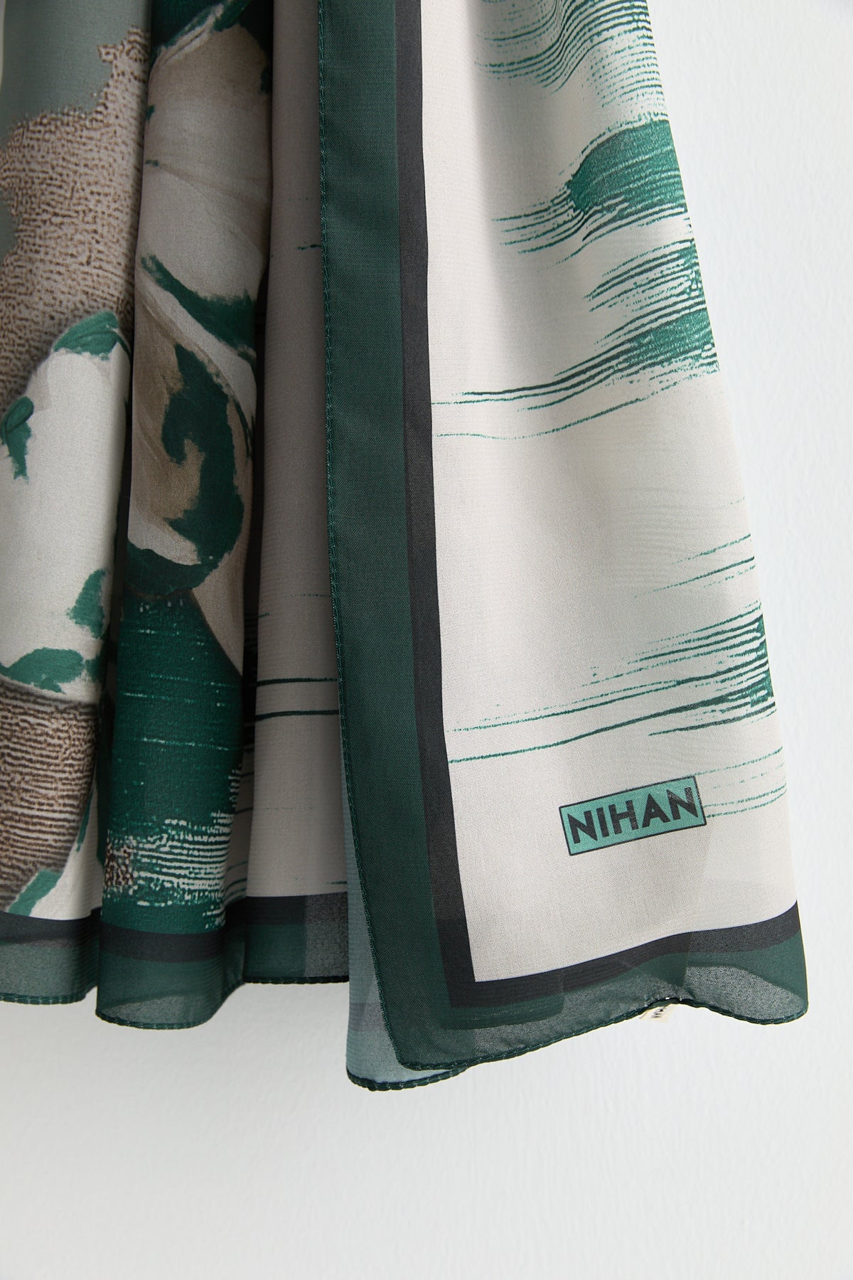Floş Natural Fly Şal - Yeşil