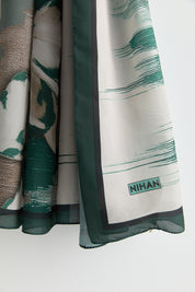Floş Natural Fly Şal - Yeşil