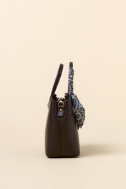Tote Bag with Scarf Accessory - Coffee