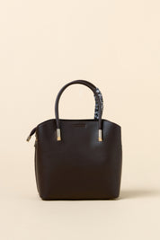 Tote Bag with Scarf Accessory - Coffee