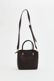 Tote Bag with Scarf Accessory - Coffee