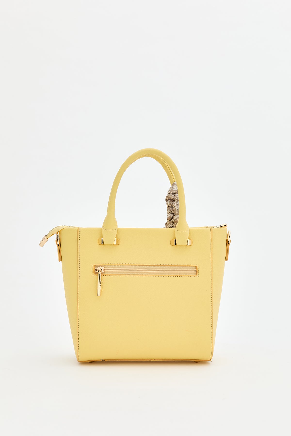 Tote Bag with Scarf Accessory - Yellow
