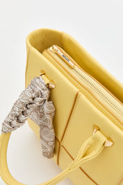 Tote Bag with Scarf Accessory - Yellow