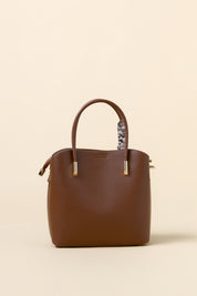 Tote Bag with Scarf Accessory - Tan