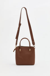 Tote Bag with Scarf Accessory - Tan