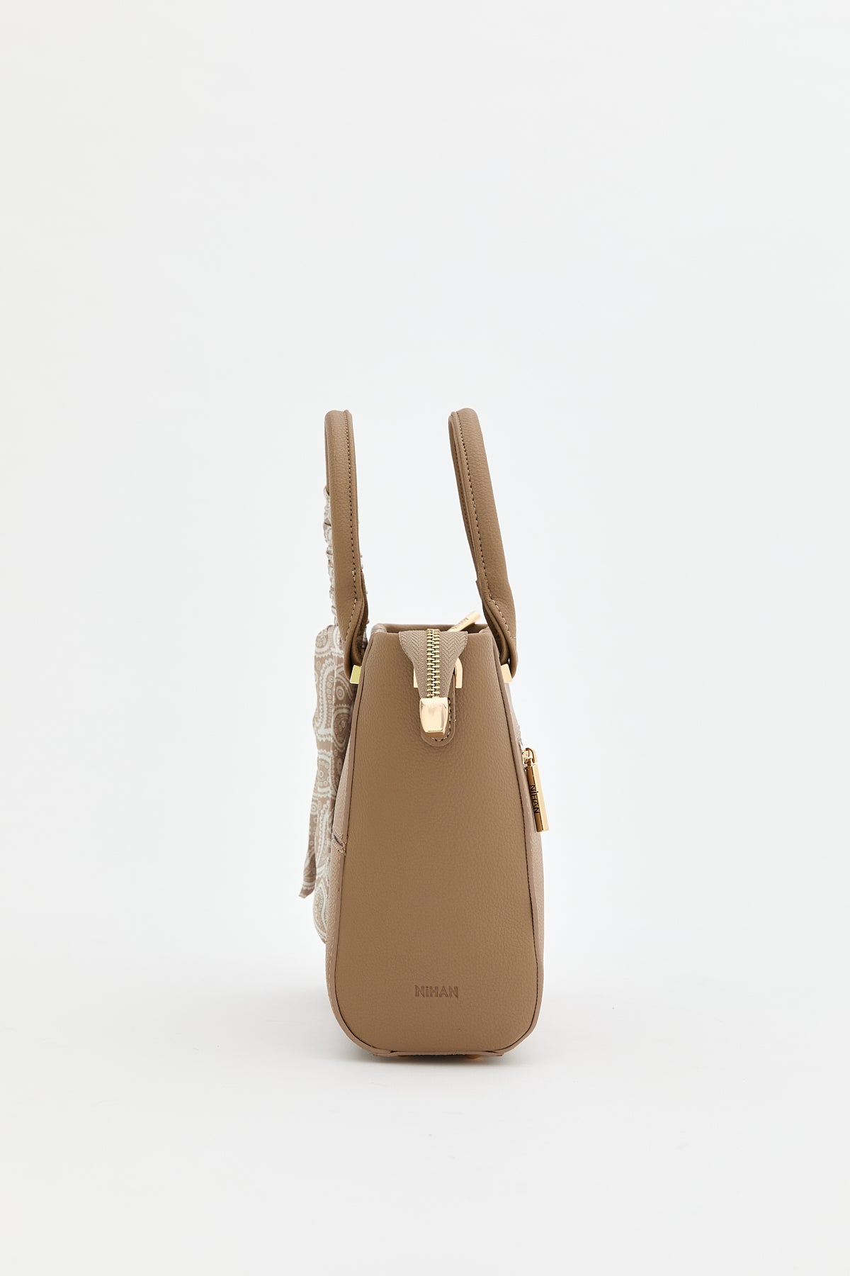 Tote Bag with Scarf Accessory - Mink