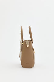 Tote Bag with Scarf Accessory - Mink