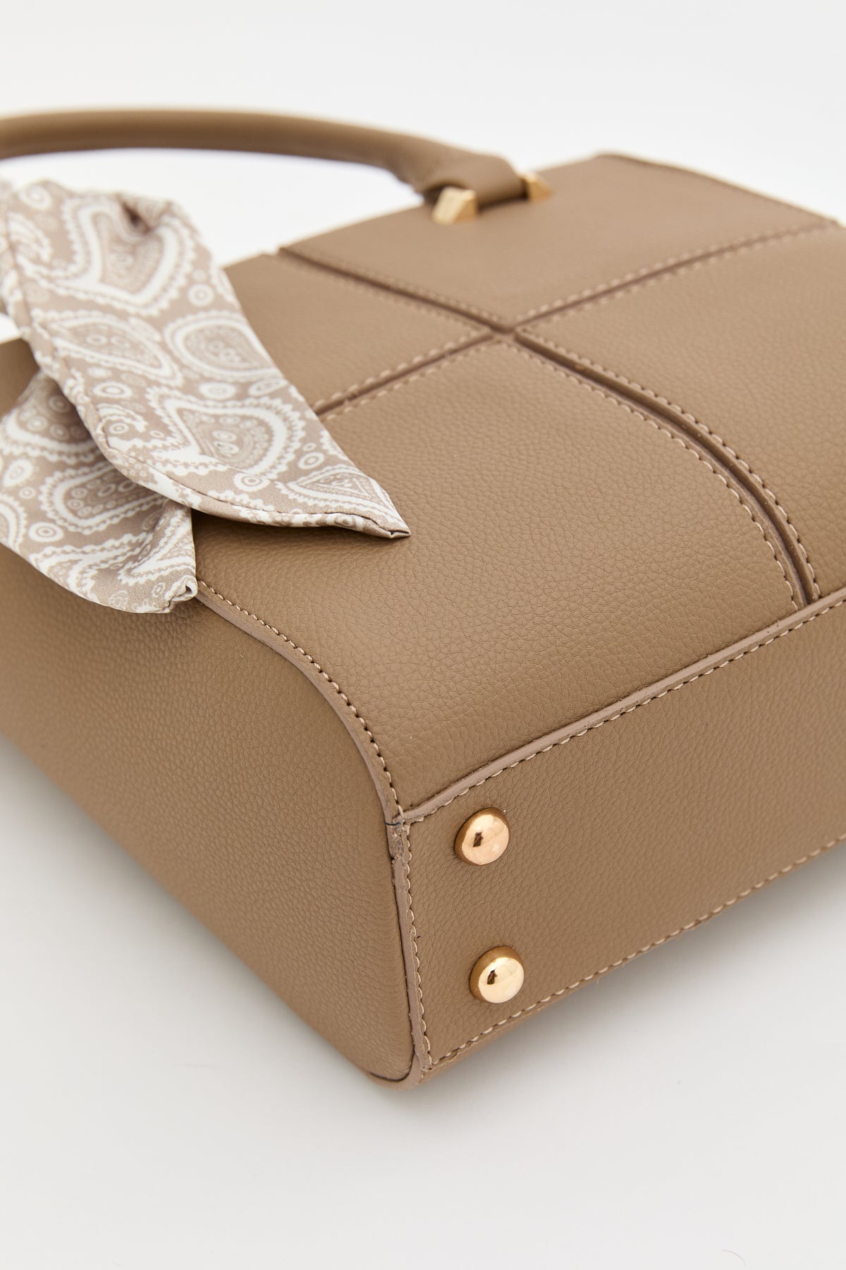 Tote Bag with Scarf Accessory - Mink
