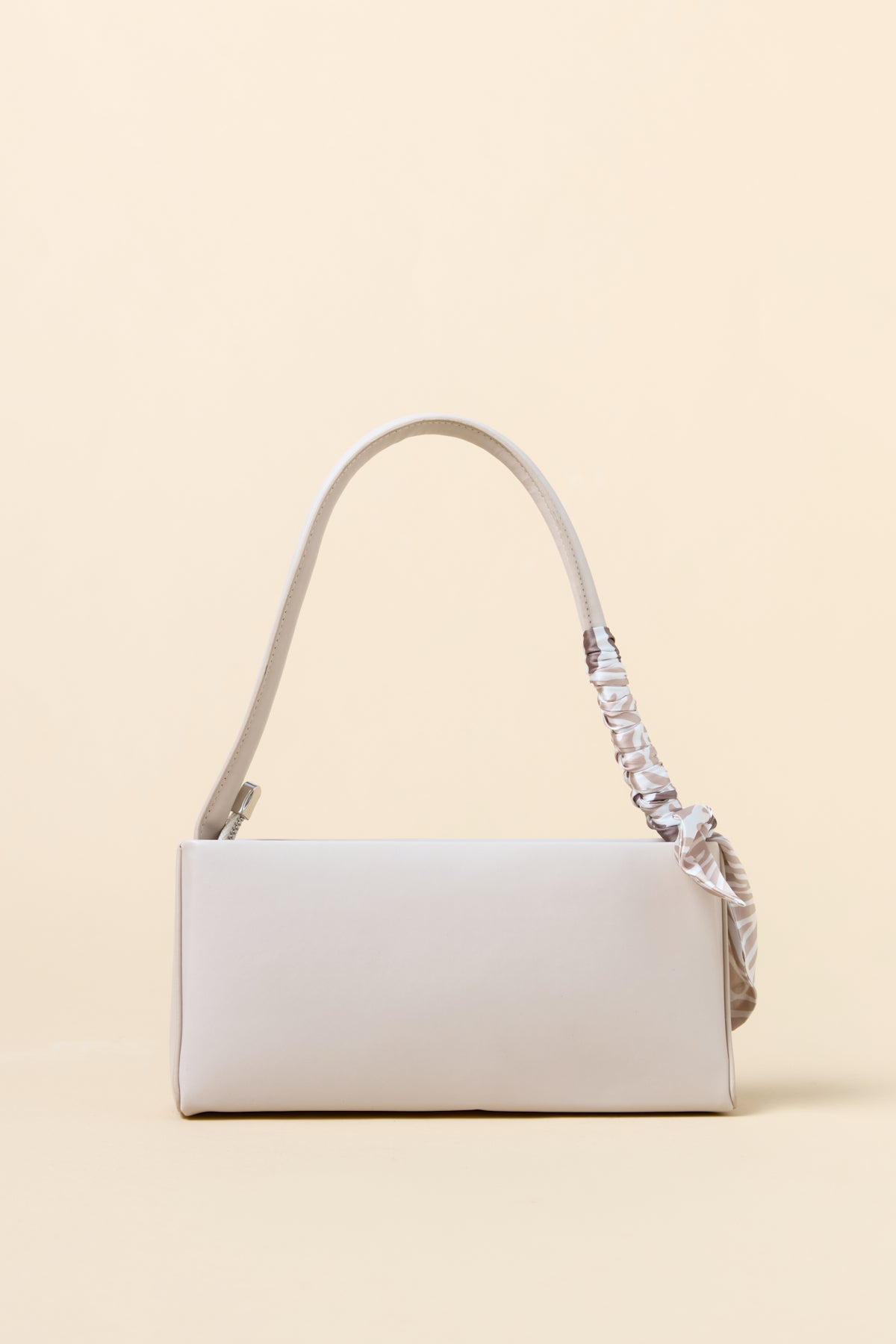 Handbag with Scarf - Beige