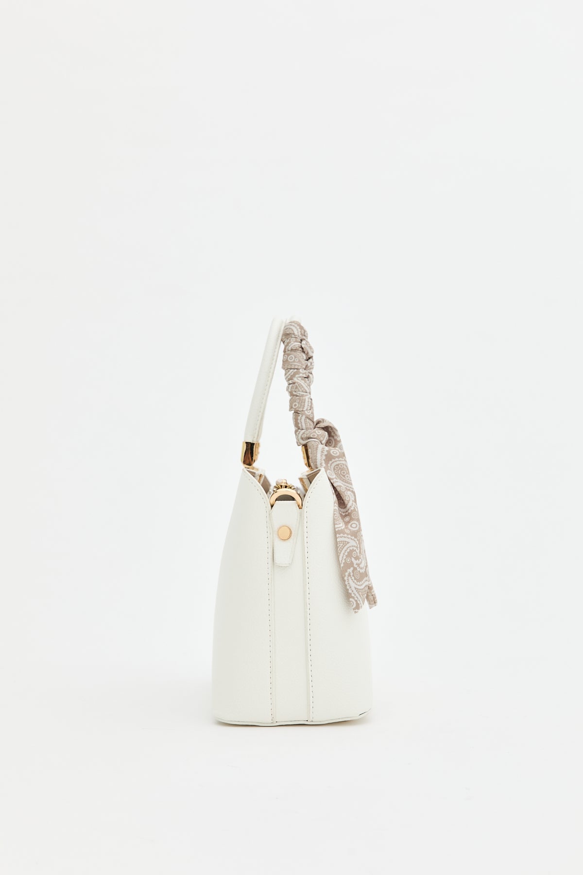 Scarf Tote Bag - White