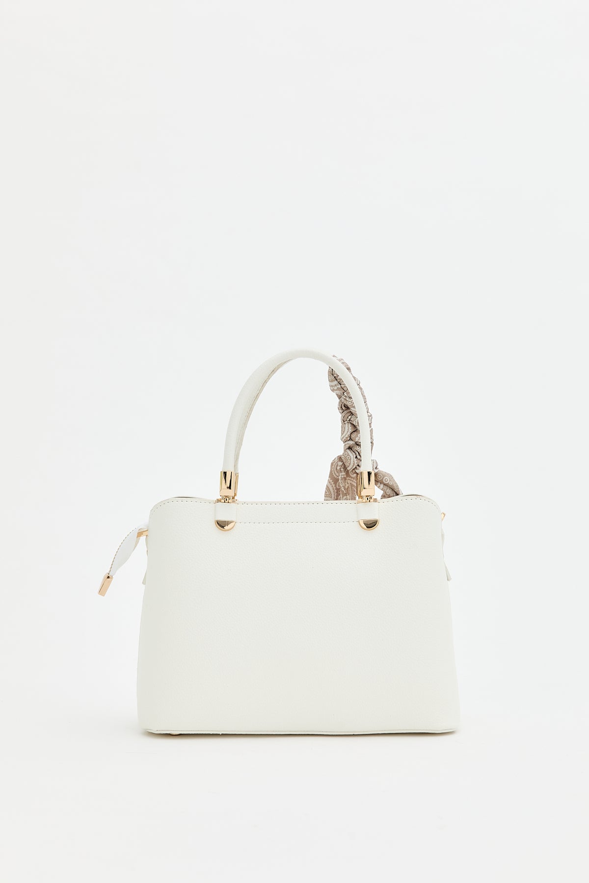 Scarf Tote Bag - White