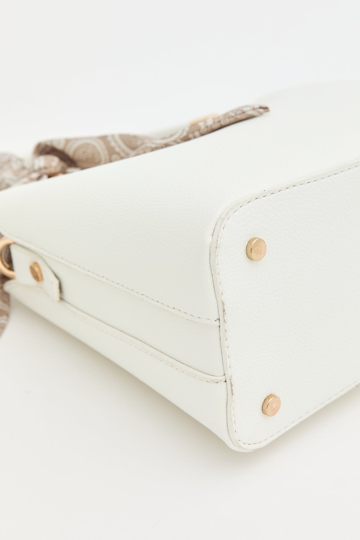 Scarf Tote Bag - White