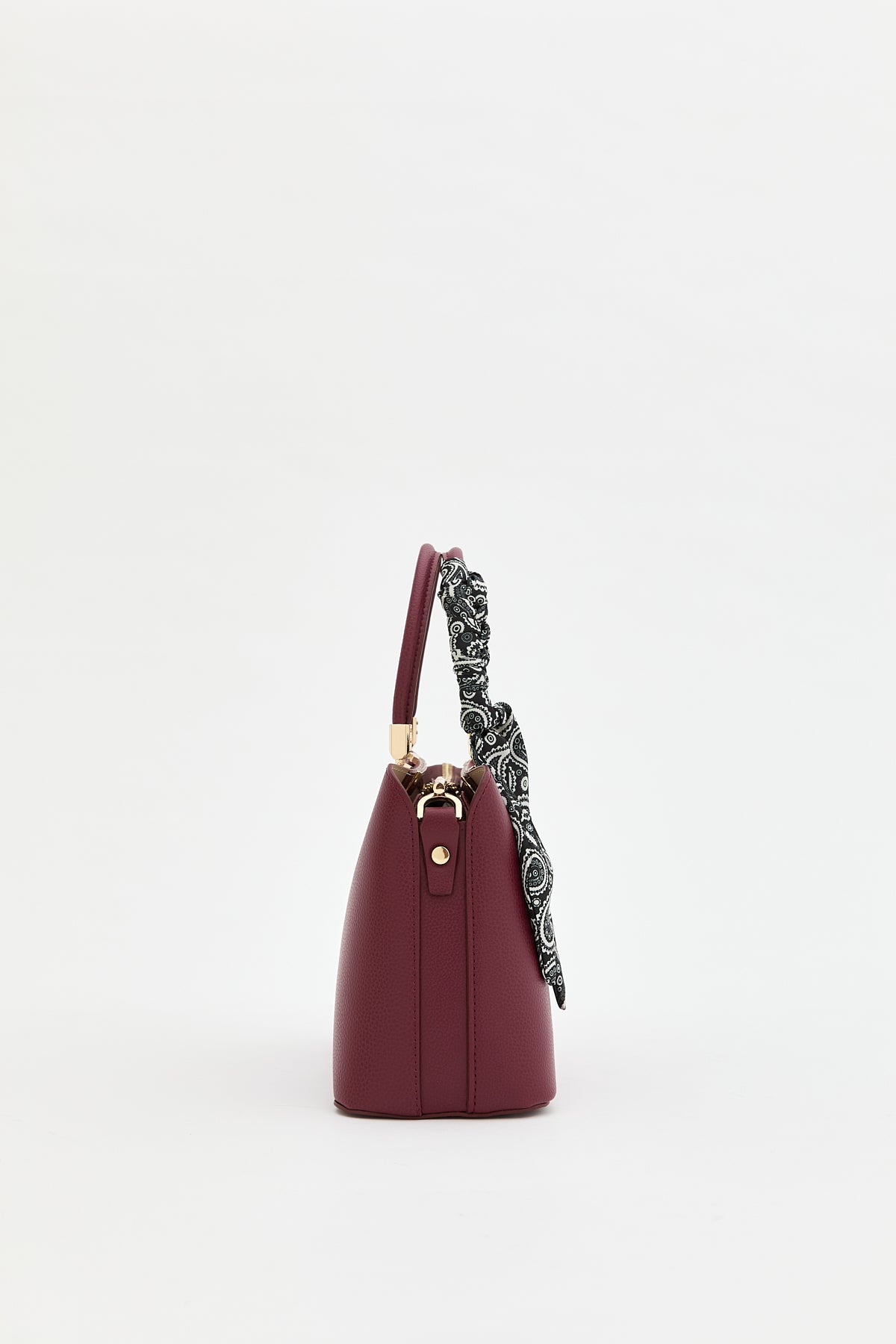 Scarf Tote Bag - Burgundy
