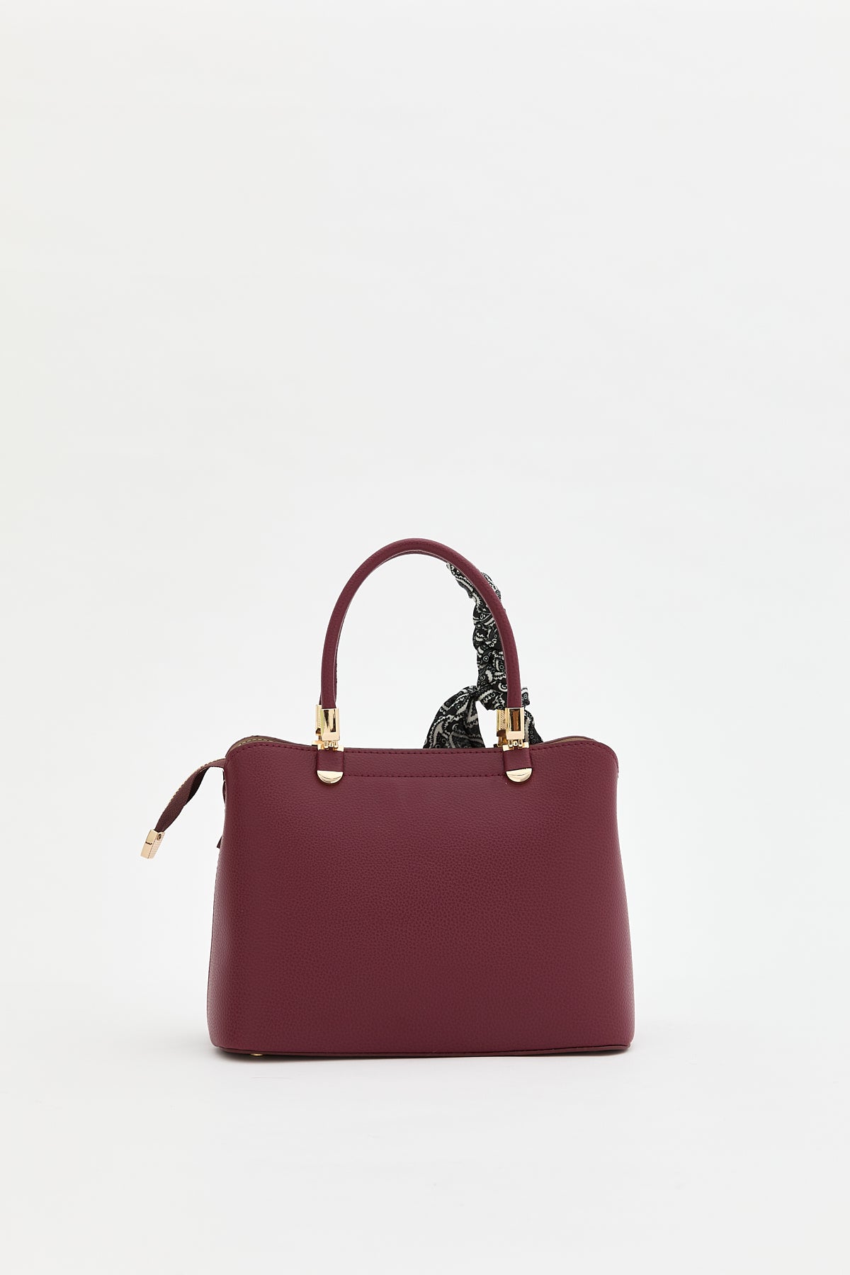Scarf Tote Bag - Burgundy
