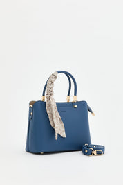 Tote Bag with Scarf - Indigo