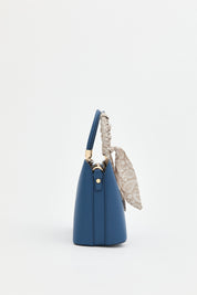 Tote Bag with Scarf - Indigo