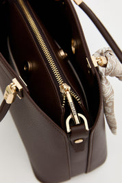 Scarf Tote Bag - Coffee