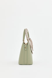 Fularlı Tote Çanta - Mint