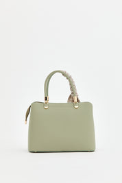 Fularlı Tote Çanta - Mint